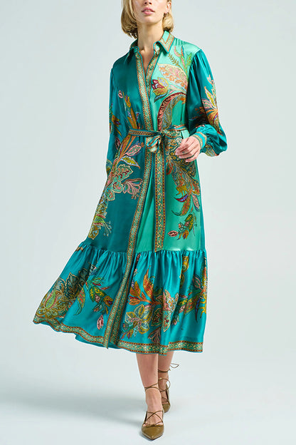 Peacock Midi Dress