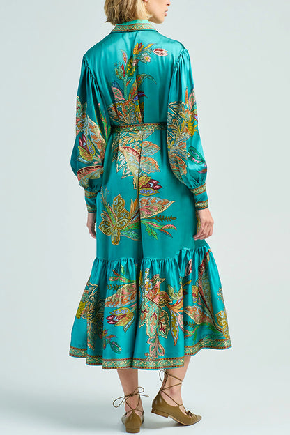 Peacock Midi Dress