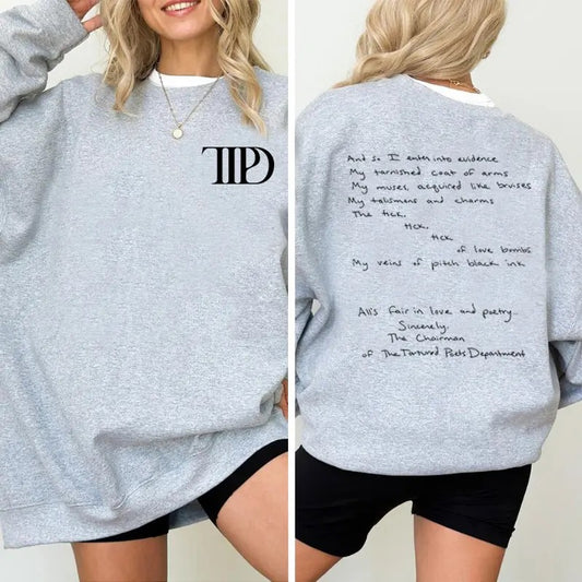 TTPD Lyrics Sweatshirt