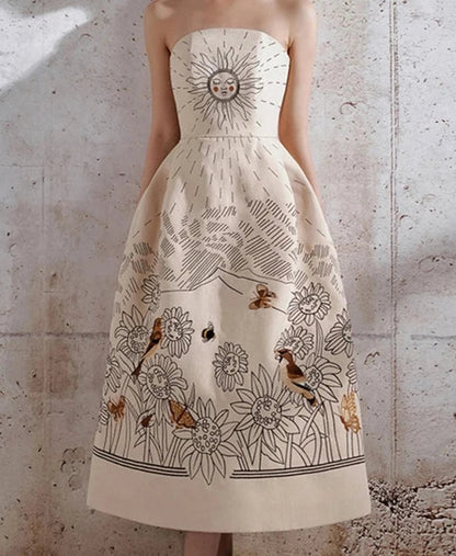 Sunflower Midi Dress