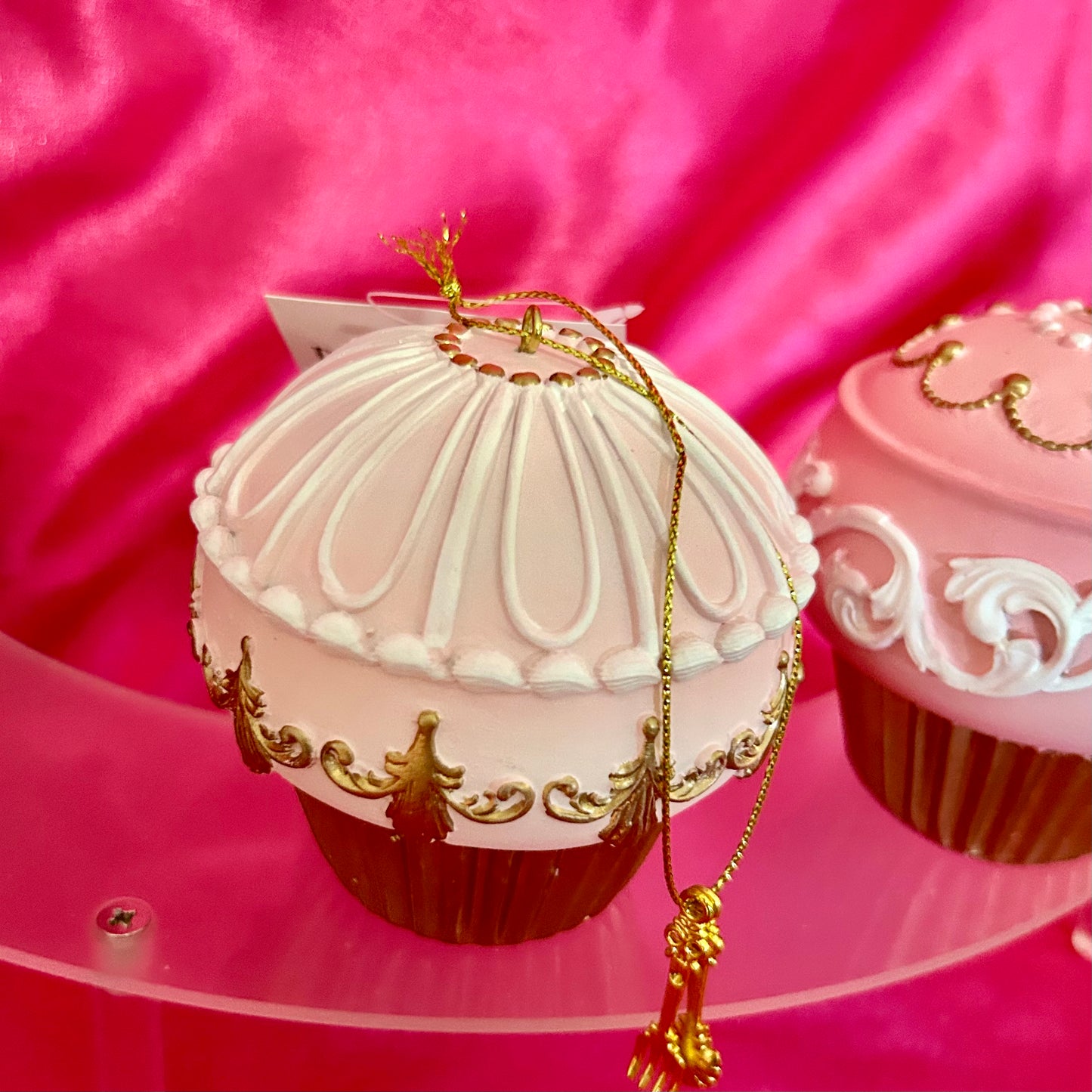 Pink Cupcake Ornaments /2