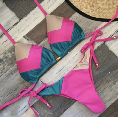 Color Block Bikini 1