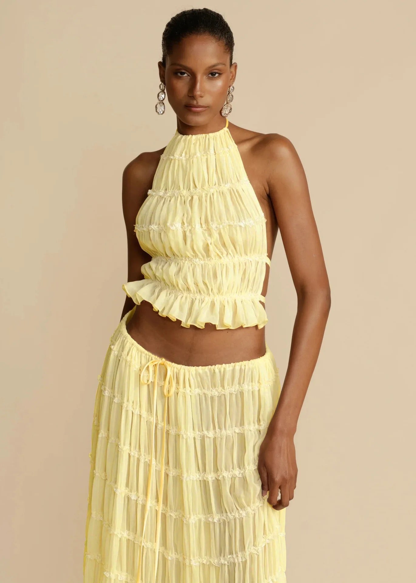 Ruffle Skirt Set Buttercup