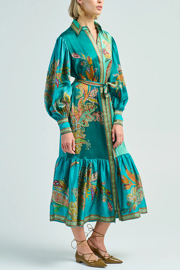 Peacock Midi Dress