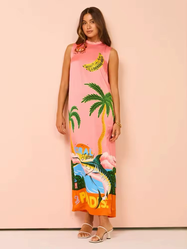 Paradise Inn Maxi Dress