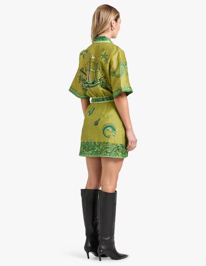 Olive Oil Shipwreck Mini Dress