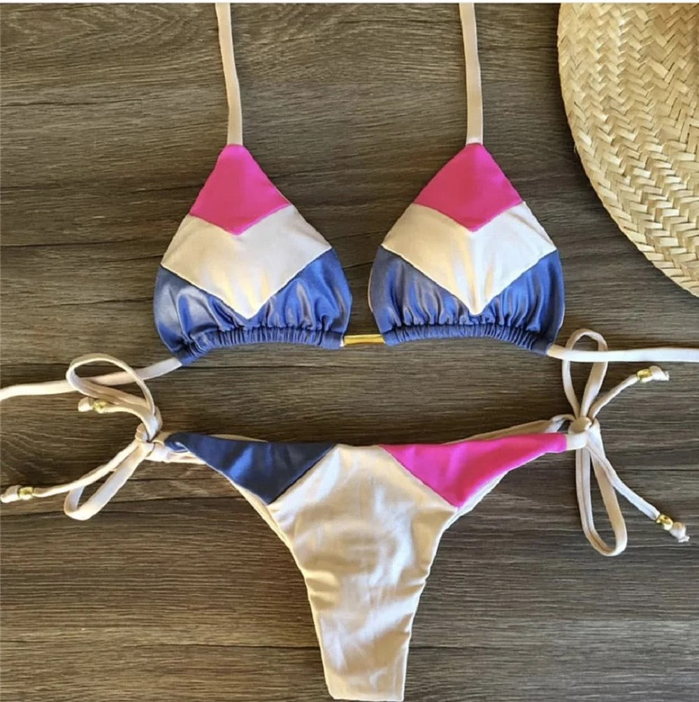 Color Block Bikini 1