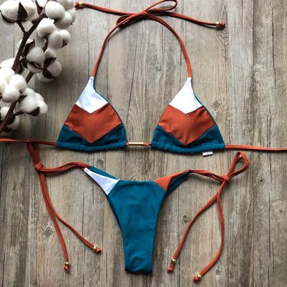 Color Block Bikini 1