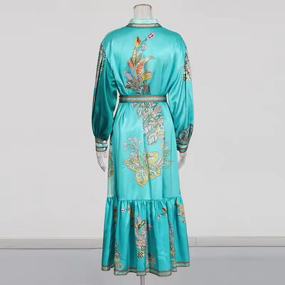 Peacock Midi Dress