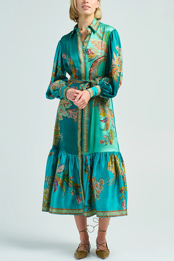 Peacock Midi Dress