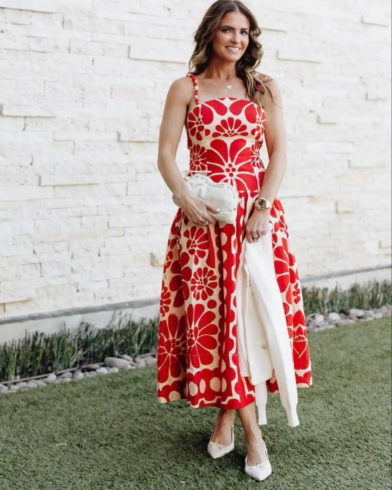 Red Tribal Sundress