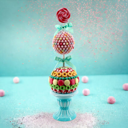 Candy Lollipop Topiary Blue