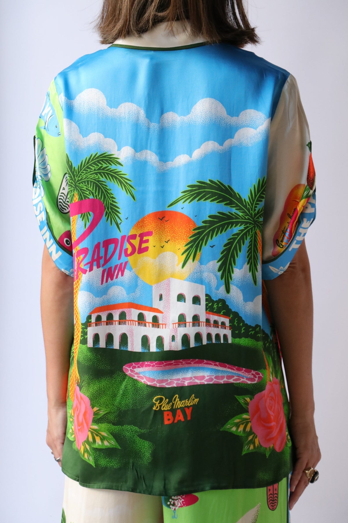 Paradise Inn Button-Front Shirt