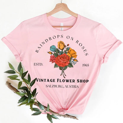 Raindrops in Roses T-Shirt