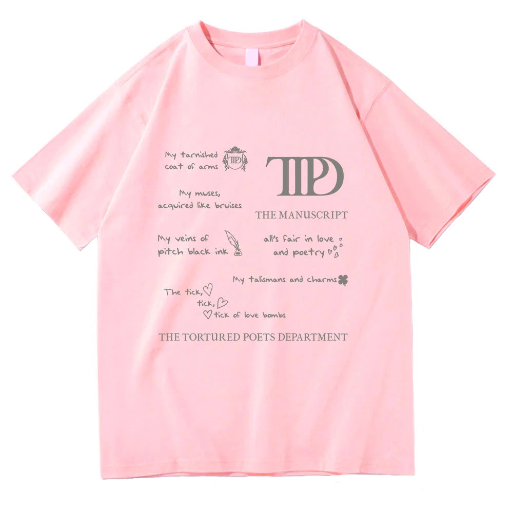 TTPD Manuscript Lyrics T-Shirt
