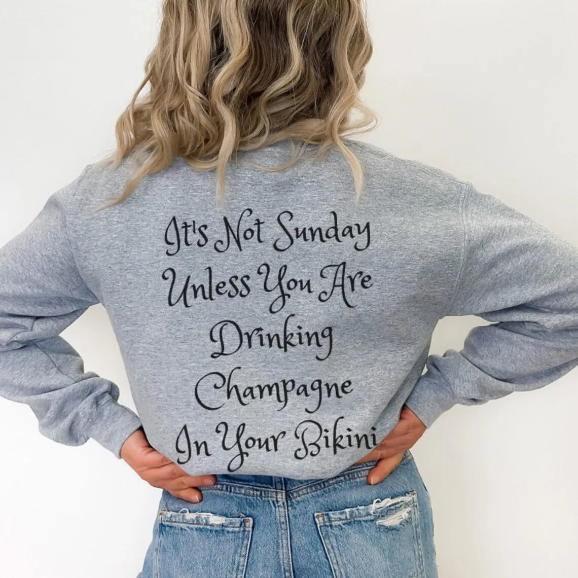 Champagne Bikini Sweatshirt