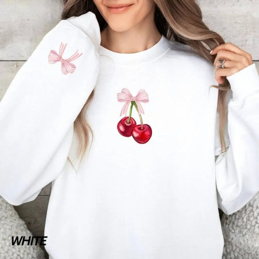 Cherry Bow Sweatshirt