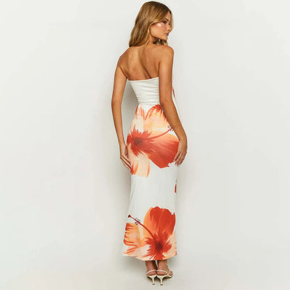 Tropical Peach Dress