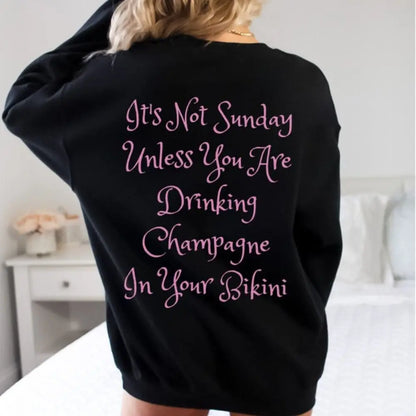 Champagne Bikini Sweatshirt