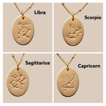 Aquarius Constellation Zodiac Necklaces