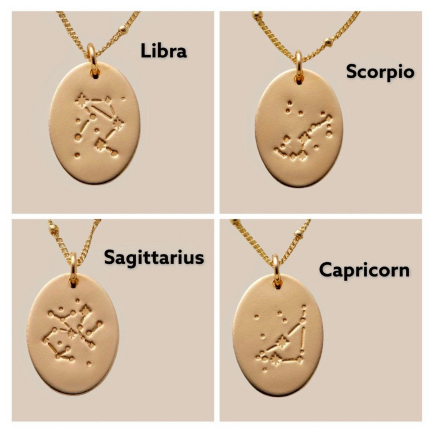 Scorpio Constellation Zodiac Necklaces