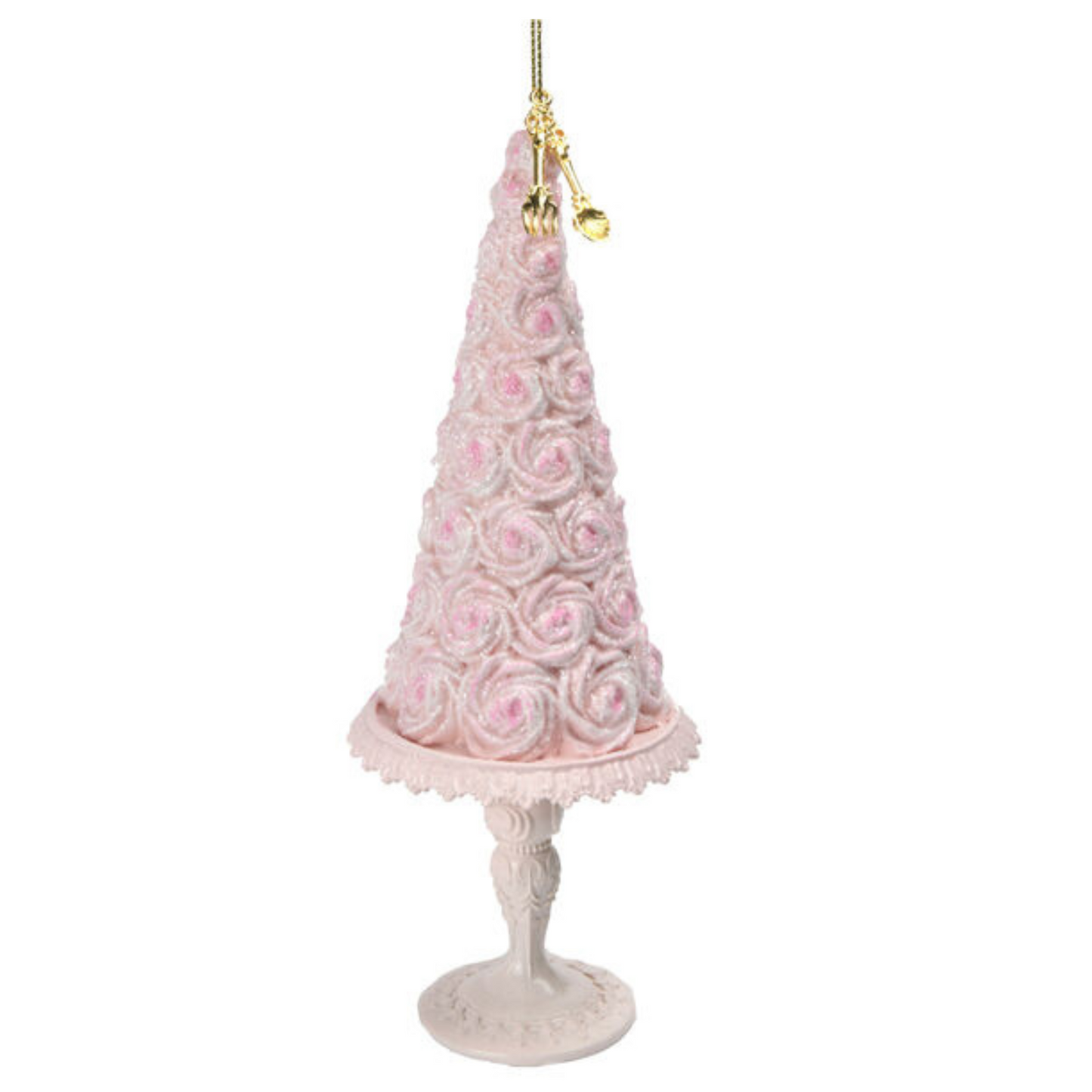 Pink Rosette Icing Tree Ornament