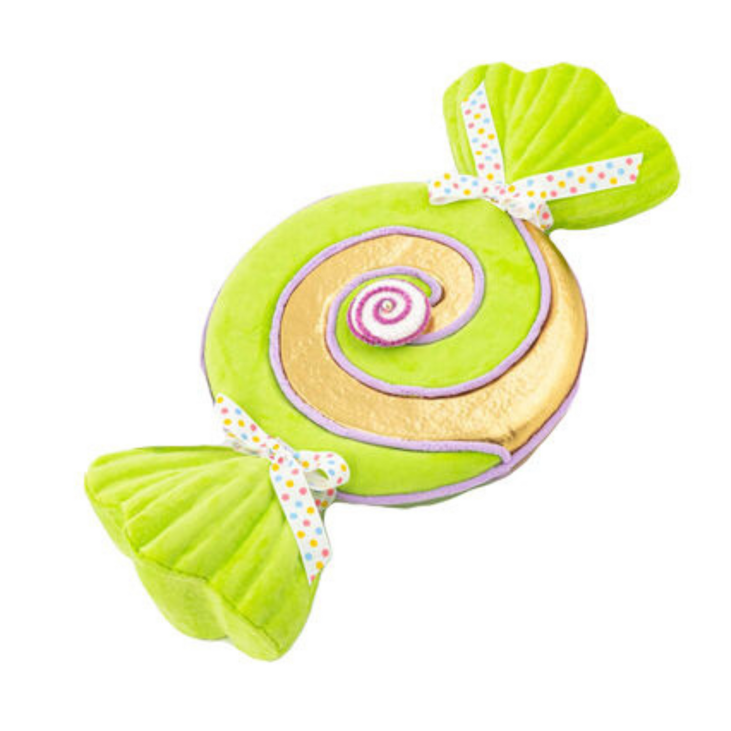 Candy Wrapper Green / Gold Swirl