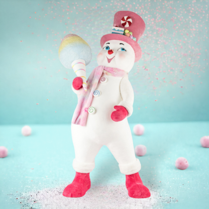 Candy Snowman w/Cotton Candy