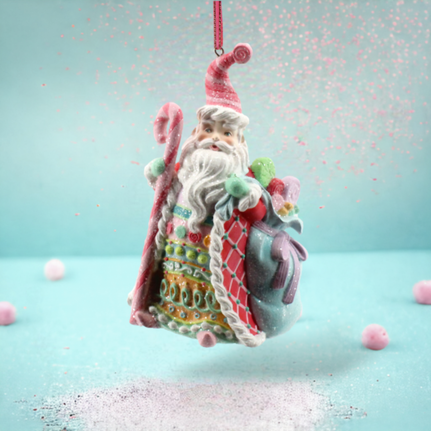 Candy Santa Ornament