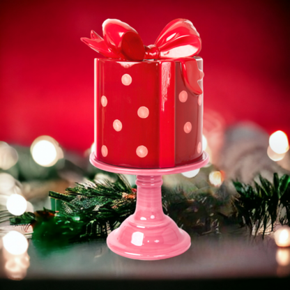 Cake Stand Red Polka Dot Gift Box