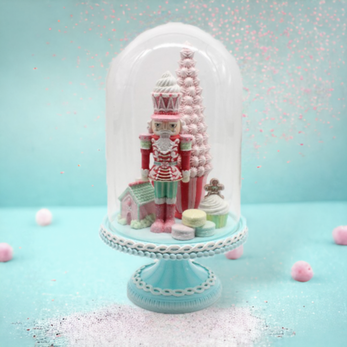 Pastel Nutcracker in Cloche