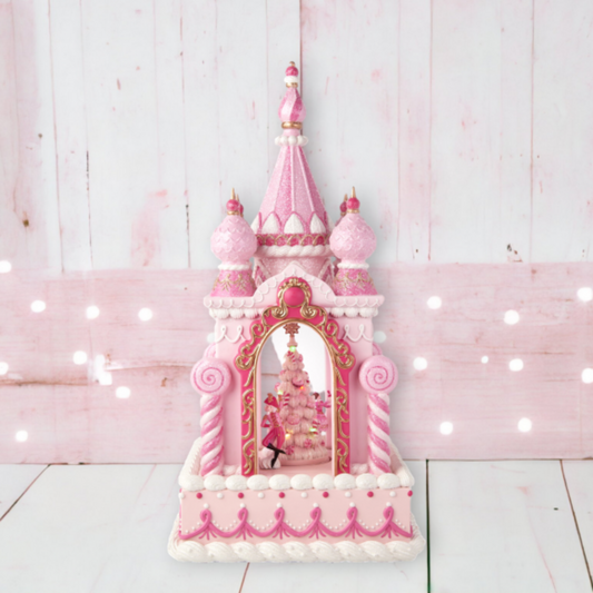 Nutcracker Pink Castle LED