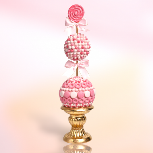 Pink Lollipop Candy Topiary