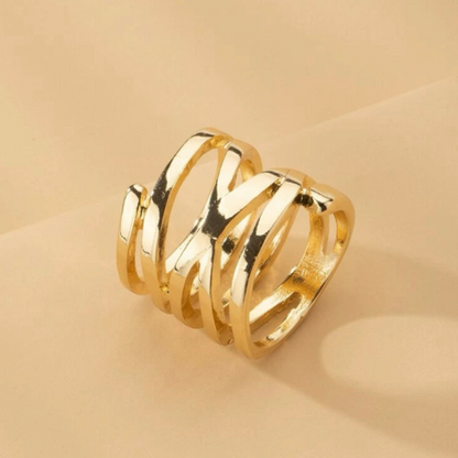 Gold Hollow Ring