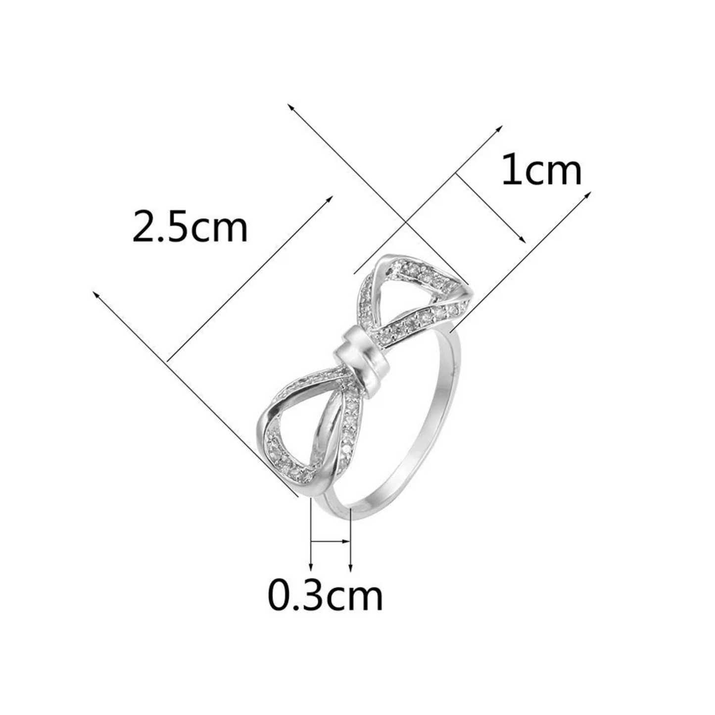 Crystal Bow Ring