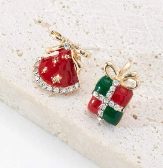 Christmas Gift Box Earrings