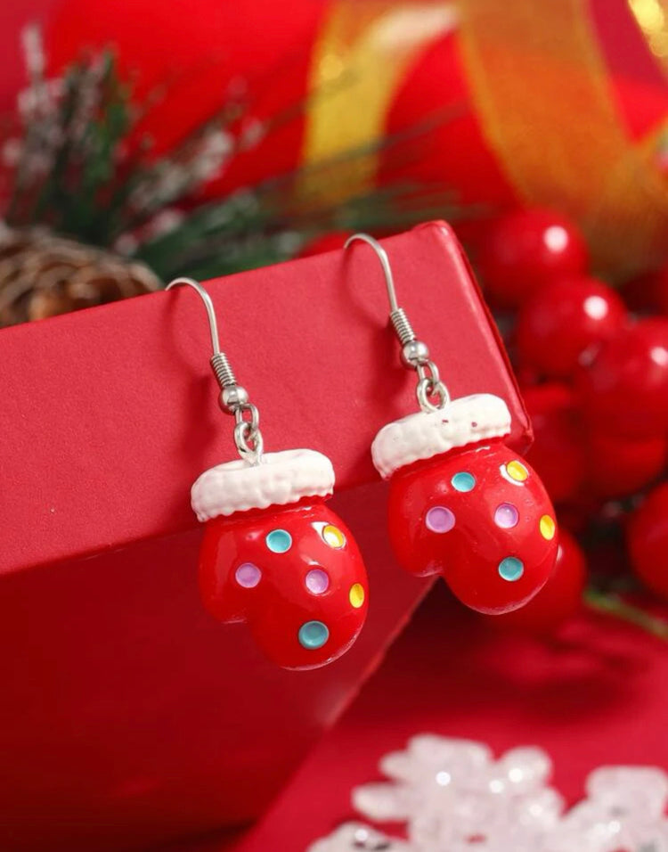 Christmas Mittens Earrings