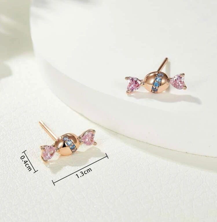 Candy Crystal Stud Earrings