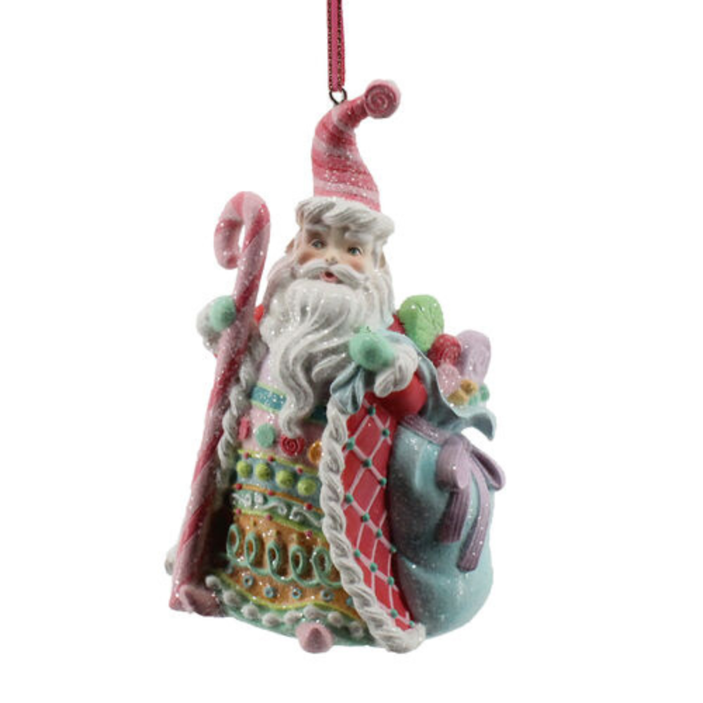 Candy Santa Ornament Set/2