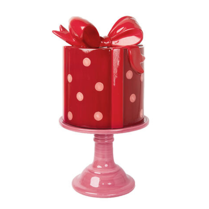 Cake Stand Red Polka Dot Gift Box