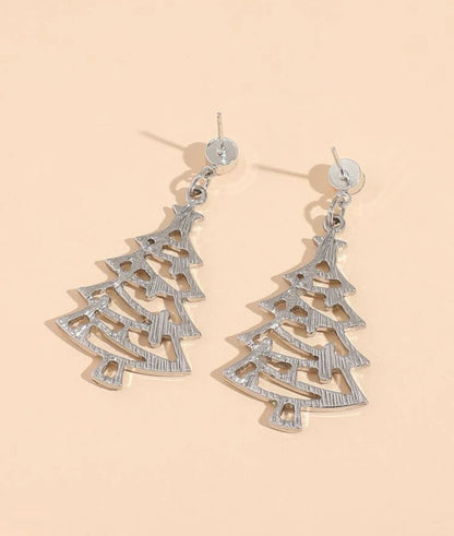 Glow in the Dark Christmas Tree Earrings