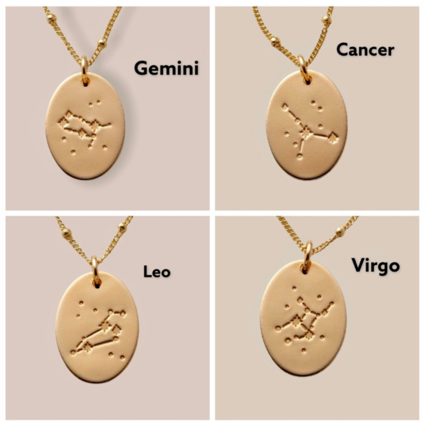 Aries Constellation Zodiac Necklaces
